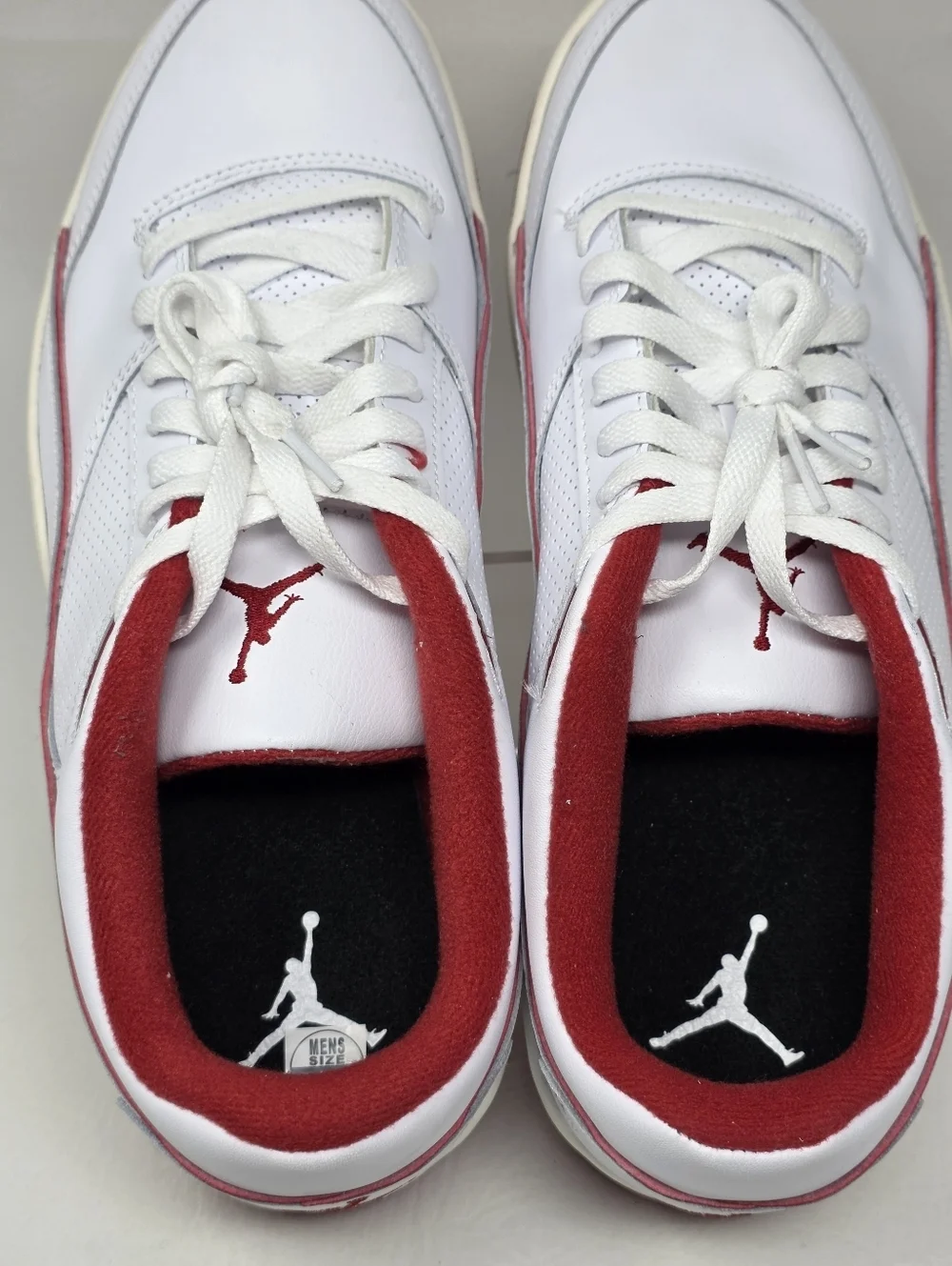 Nike Jordan Flight Court White Sail Black Varsity Red HF3255-106 Men's Size 11